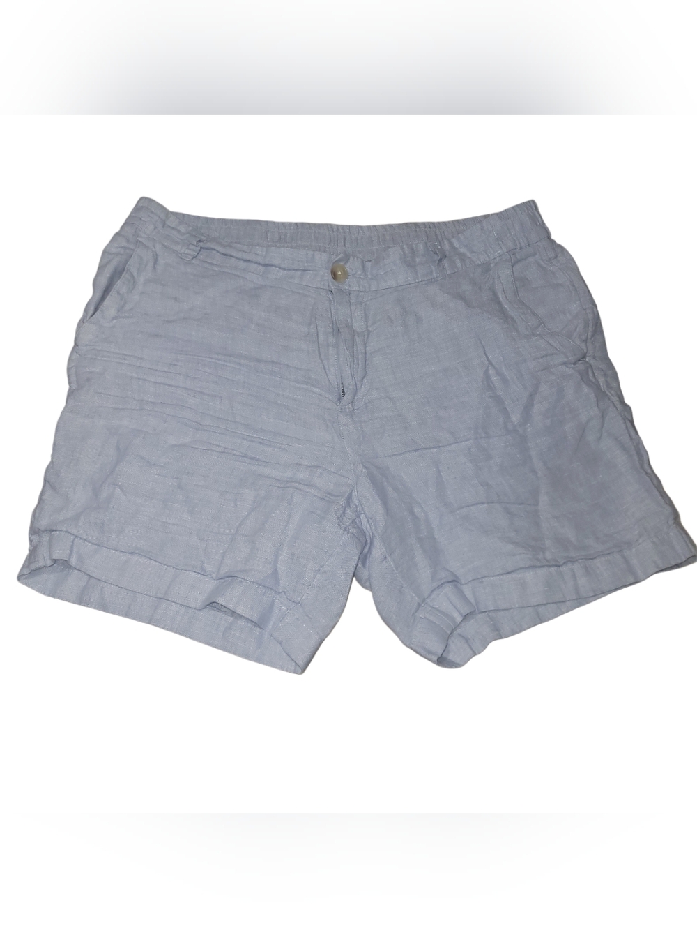 Panama Jack Light Blue Men's 100% Linen Shorts Size L